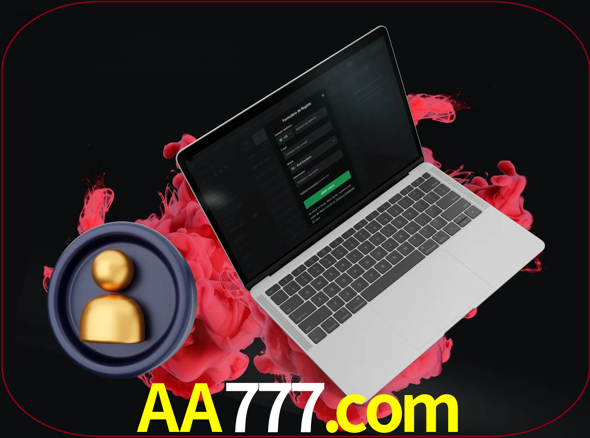 No cabeçalho do site aa777, clique no botão que o levará a um formulário especial onde terá de introduzir as suas informações actuais.