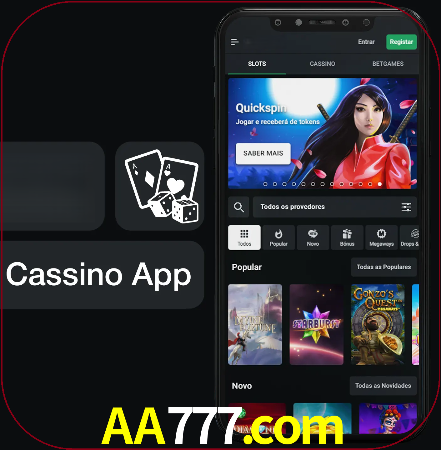 Jogue jogos de cassino e ganhe.