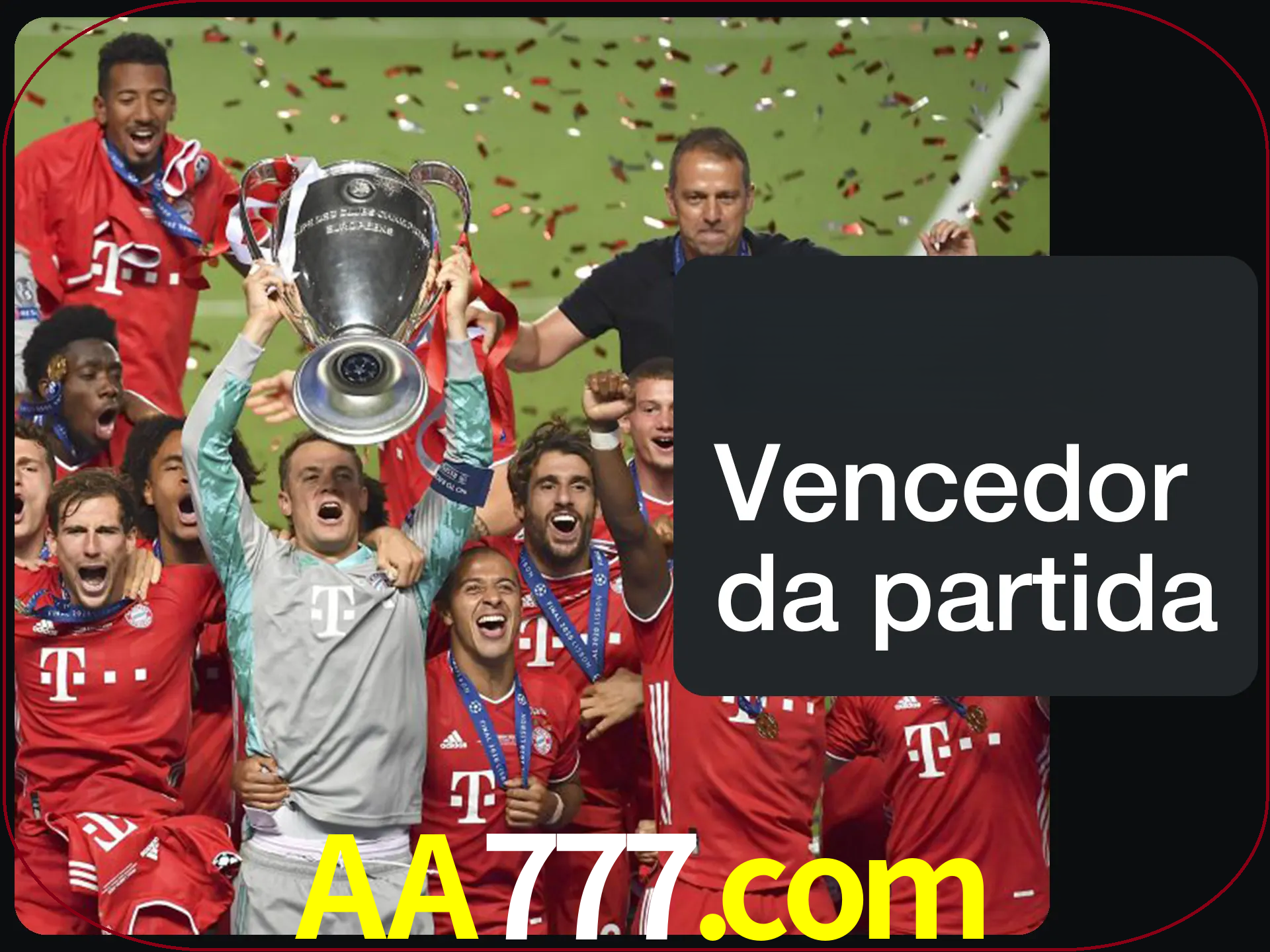 Aposte no vencedor e ganhe uma grande quantia de dinheiro.
