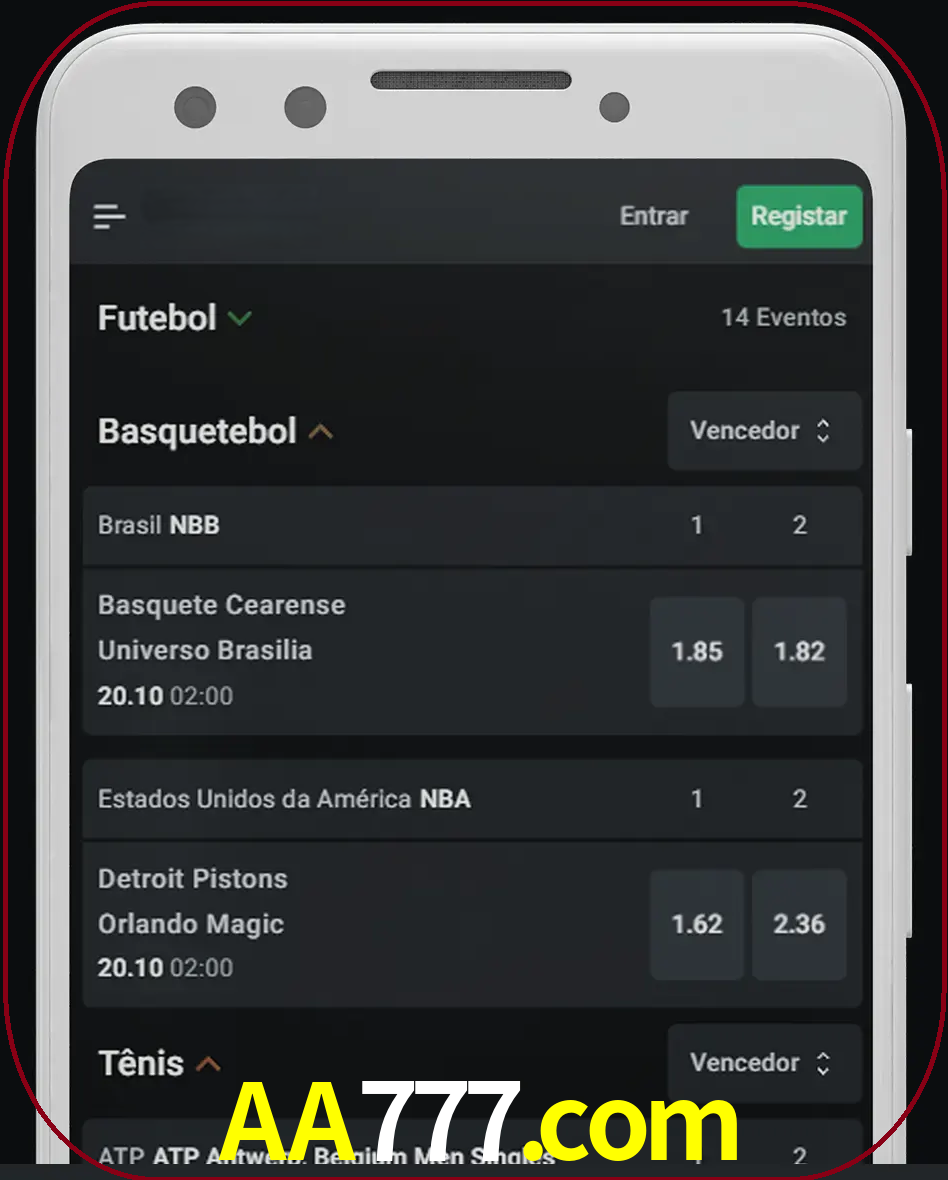 Aposte e assista aos esportes em formato ao vivo.