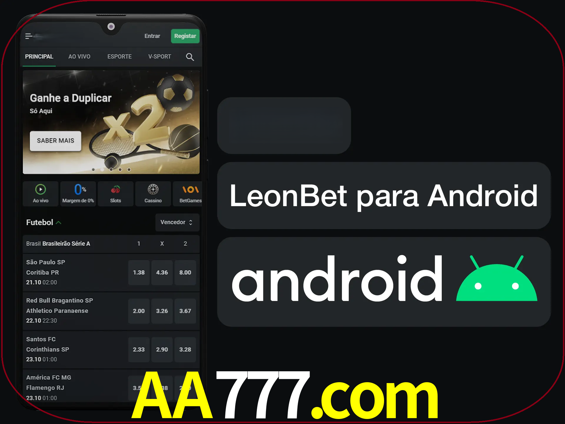 Adquira sua versão poket de LeonBet.