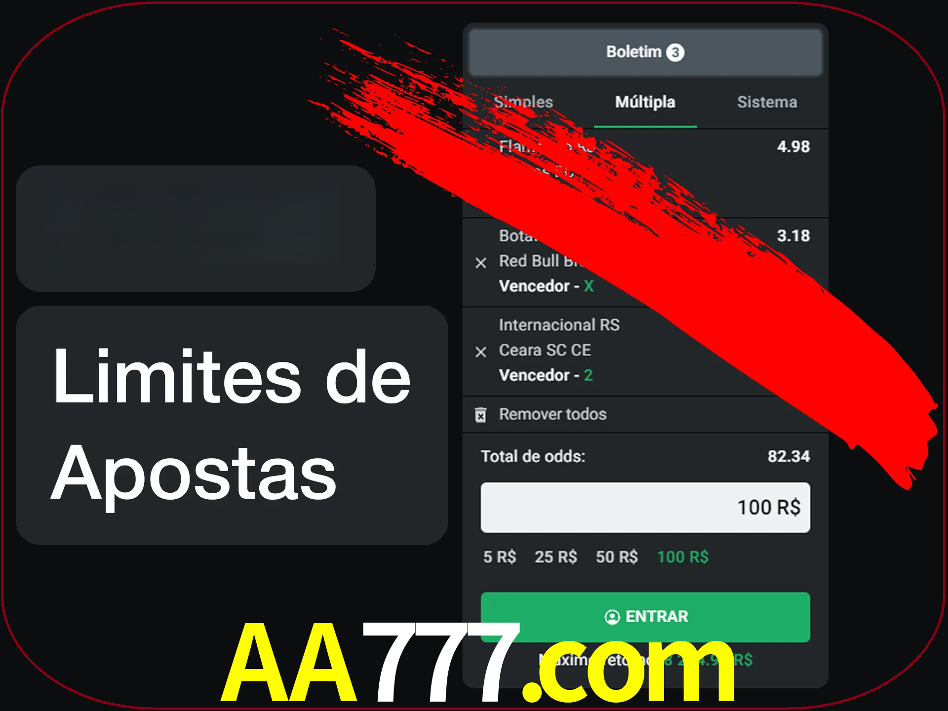 Não faça apostas loucas.
